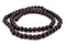 The Bead Chest Natural 10mm Wooden Beads in Brown - Dark for Jewelry Making – Round Loose Wood Spacer Beads I Approximately 40 Beads
